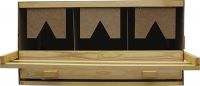 Legenest aus Holz mit 3 Legebuchten UNTERTEIL - groß für große Hühnerrassen Legenest aus Holz mit 3 Legebuchten UNTERTEIL - groß für große Hühnerrassen
