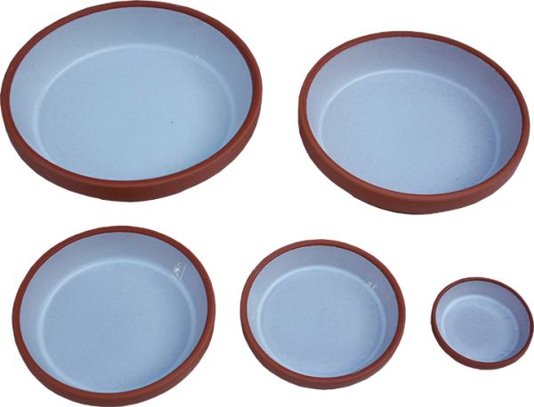 Food Bowl made of clay, glazed inside - 12 cm