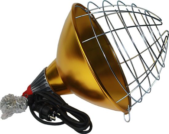 Schutzkorb Ø 30 cm mit Infrarot Sparlampe 100 W