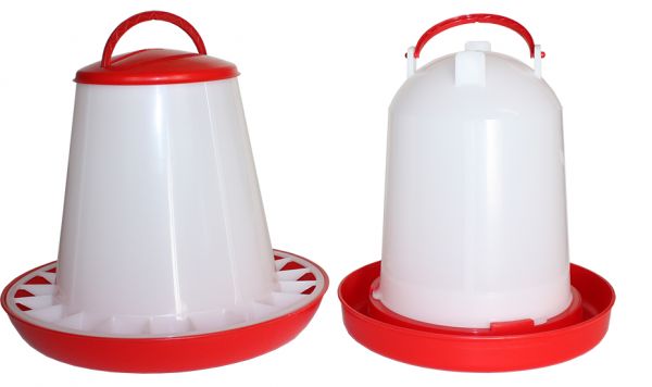 2 teiliges Set - Futterautomat (6 KG) und Tränke (6 L)