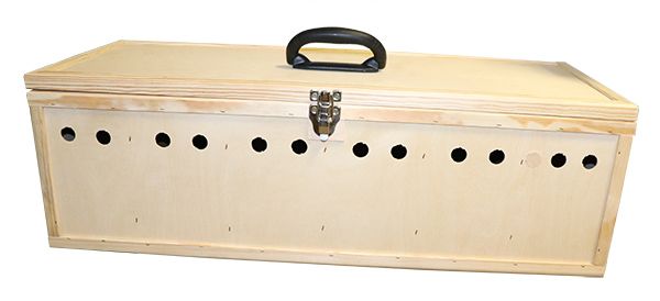 Transportkiste aus Sperrholz 6 Fächer