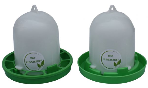 Set of feeder (1 kg) and drinker (1,5 l) - BIO-plastic