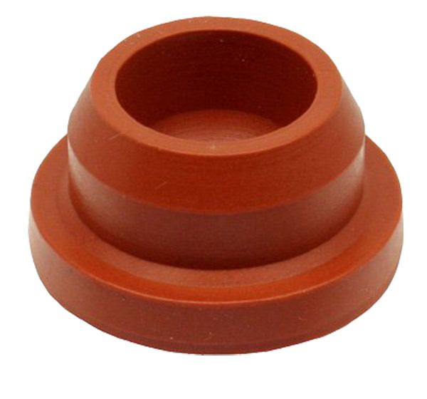 Rubber plug for screw cap