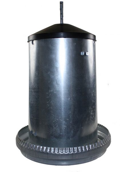 Feeder for poultry - galvanized - (18kg)