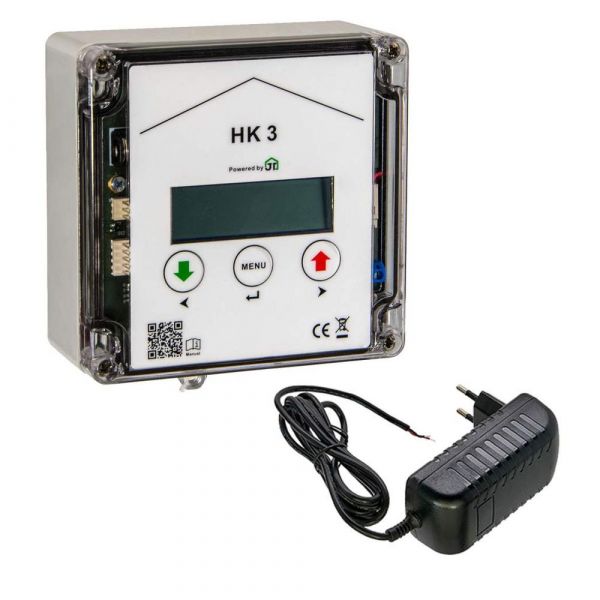 Hühnerklappe HK3 mit Steckernetzteil