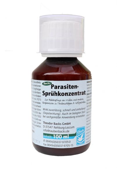 Backs parasite spray concentrate (100ml)