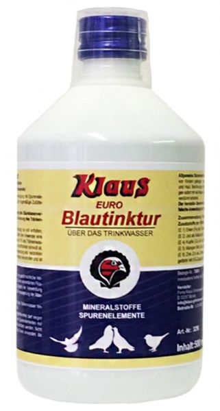 Klaus Euro-Blautinktur für Tauben (500ml)