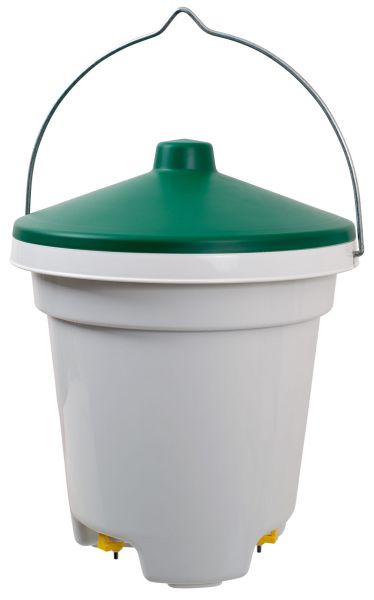 Poultry drinker - bucket drinker with nipples (12l)