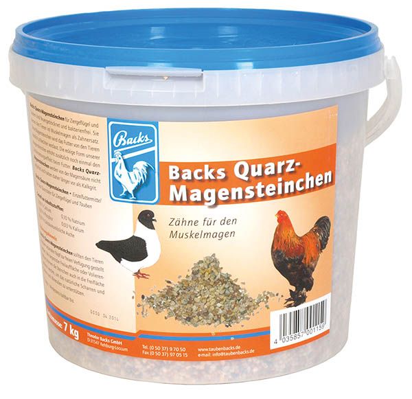 Quarz-Magensteinchen für Ziergeflügel und Tauben