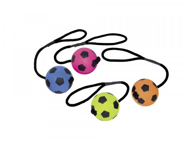 Moosgummi Fußball mit Seil, ca. 6,3 cm