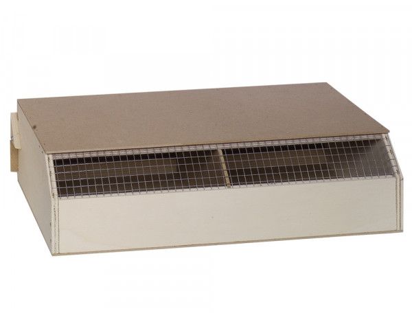 Transportkiste für Vögel (2 Abteile) B48 x T25 x H12cm