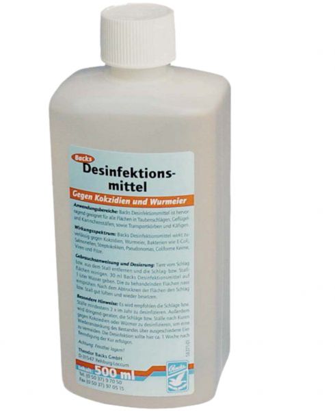 Disinfectant against coccidia and worm eggs concentrate (500ml)