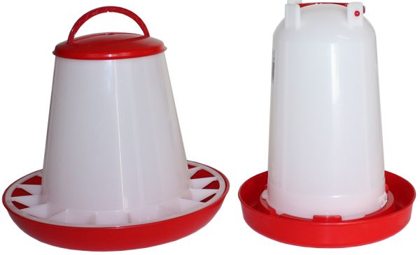 2 teiliges Set - Futterautomat (3 KG) und Tränke (3 L)