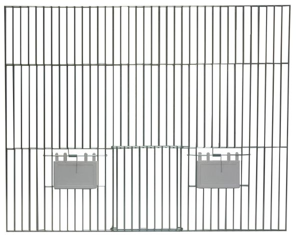 Vorsatzgitter 70x40cm mit 1x Tür u. 2x Klappen