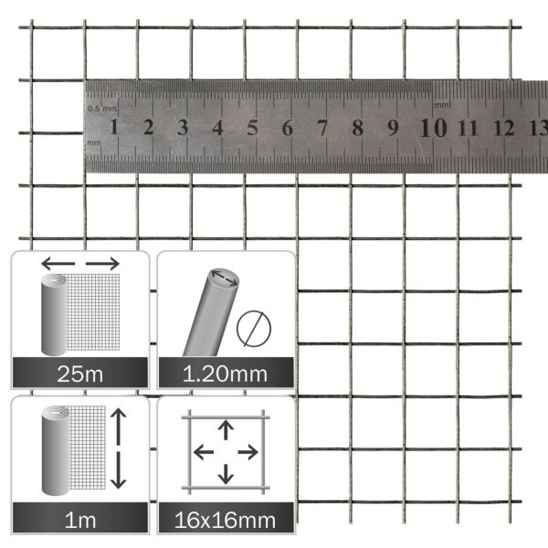 Mesh (16 x 16 x 1,20mm)