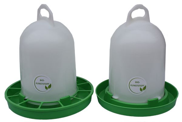 Set of feeder (4 kg) and drinker (5,5 l) - BIO plastic