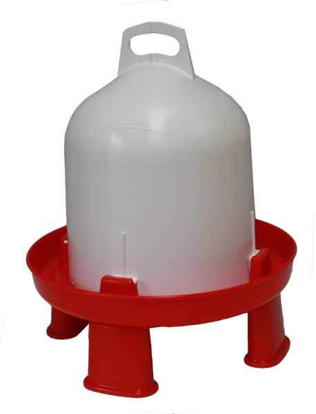 Plastic drinker for poultry (6l) incl. 4 feet