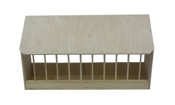 Gritkasten aus Holz mit Schrägdach - 36,5 x 11,5 x 33 cm