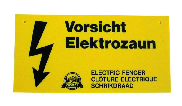 Warnschild für Elektrozaun - Bild 1