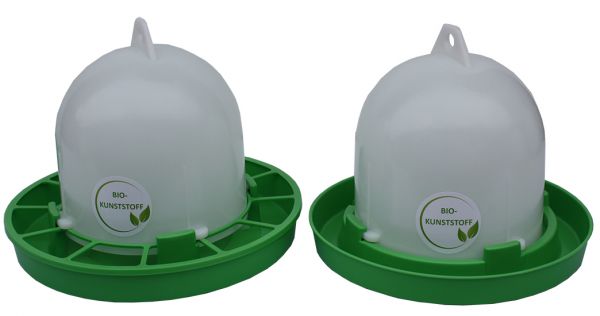 Set of feeder (2,5 kg) and drinker (3,5 l) - BIO plastic