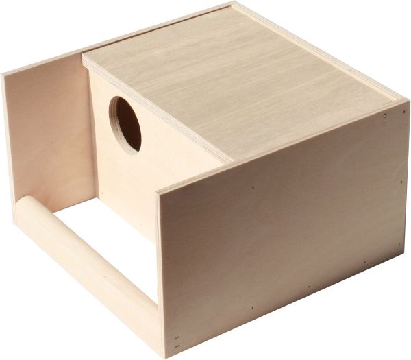 Nistkasten für Wellensittiche - 25 x 14 x 16 cm