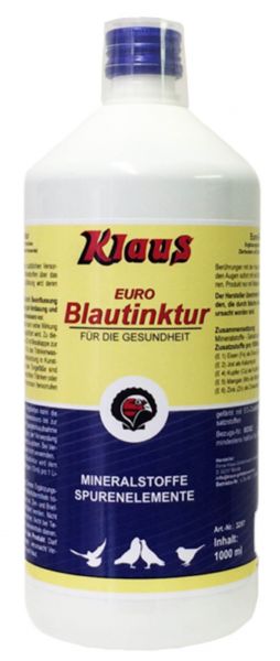 Klaus Euro-Blautinktur für Tauben (1000ml)